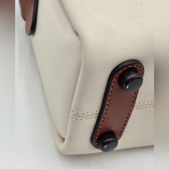 Coach 1941 Glovetanned Leather Tate Carryall In Colorblock - Picture 6 of 16